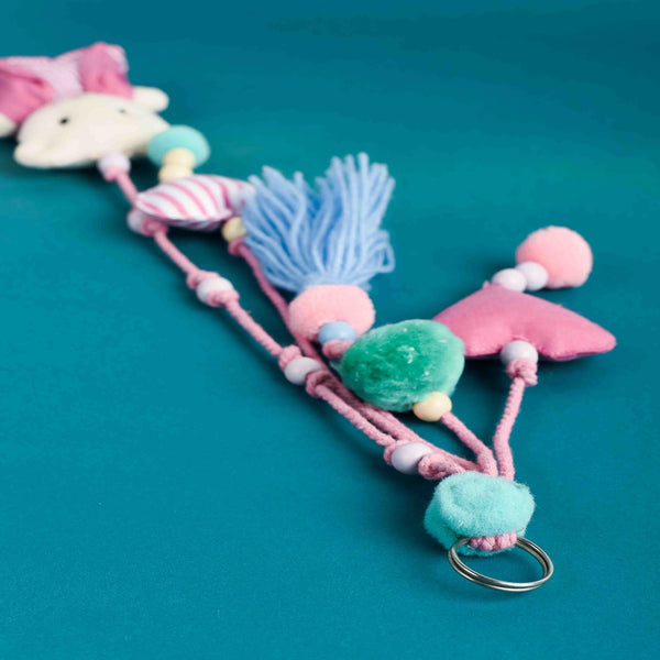 Sweetheart Pom-Pom Keychain