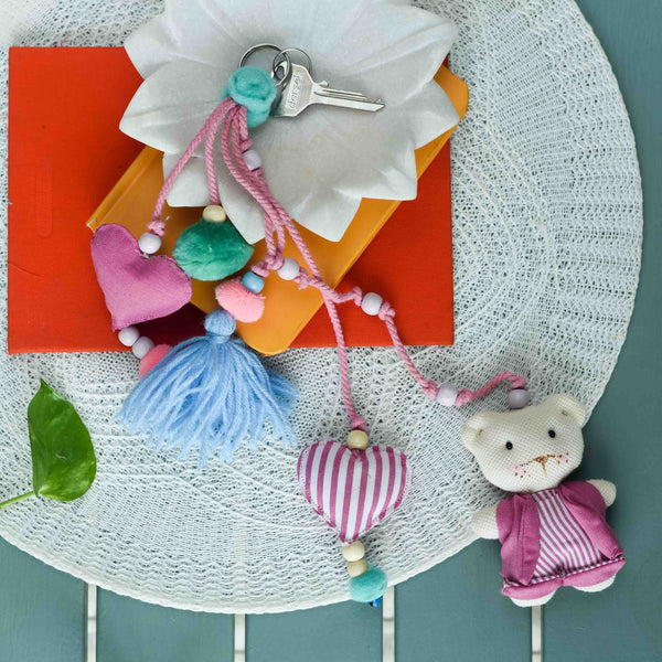 Sweetheart Pom-Pom Keychain