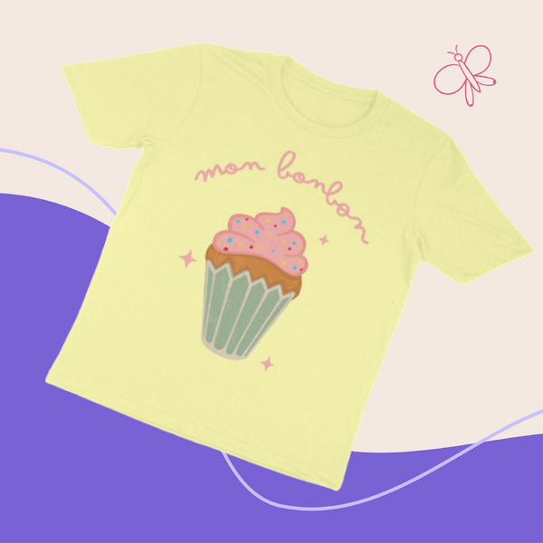 My Cupcake T-shirt Butter Yellow