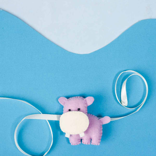 Playful Purple Hippo