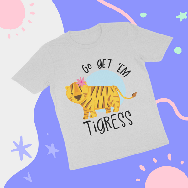 Go Tigress T-shirt Melange Grey