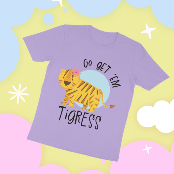 Go Tigress T-shirt Iris Lavender